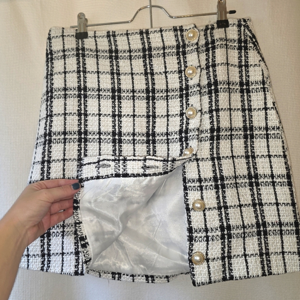 Plaid Skirt Suit M/L
